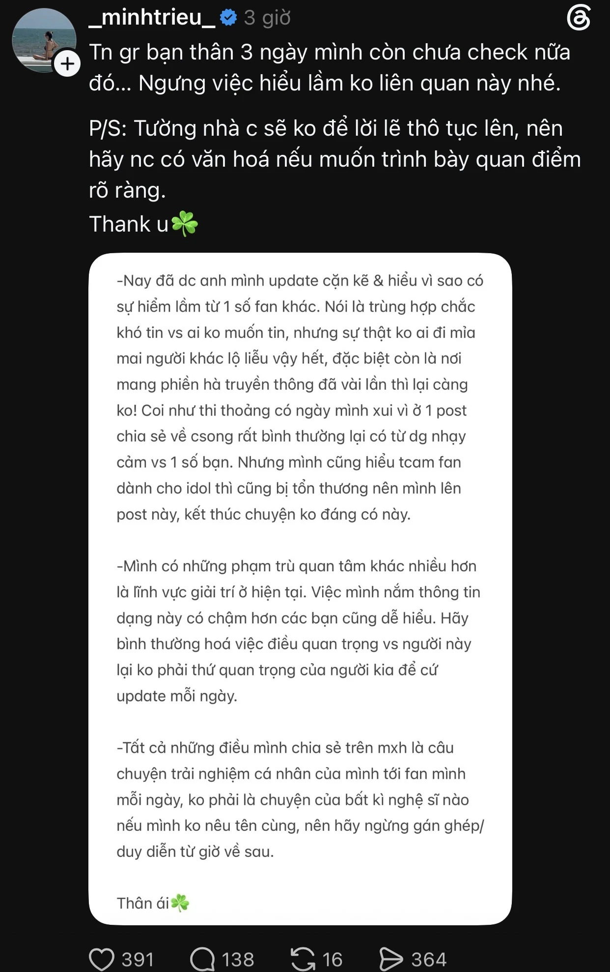 Bị nghi đá xéo Kỳ Duyên - Thiên Ân, Minh Triệu lên tiếng: Nói trùng hợp chắc khó tin... - Hình 1
