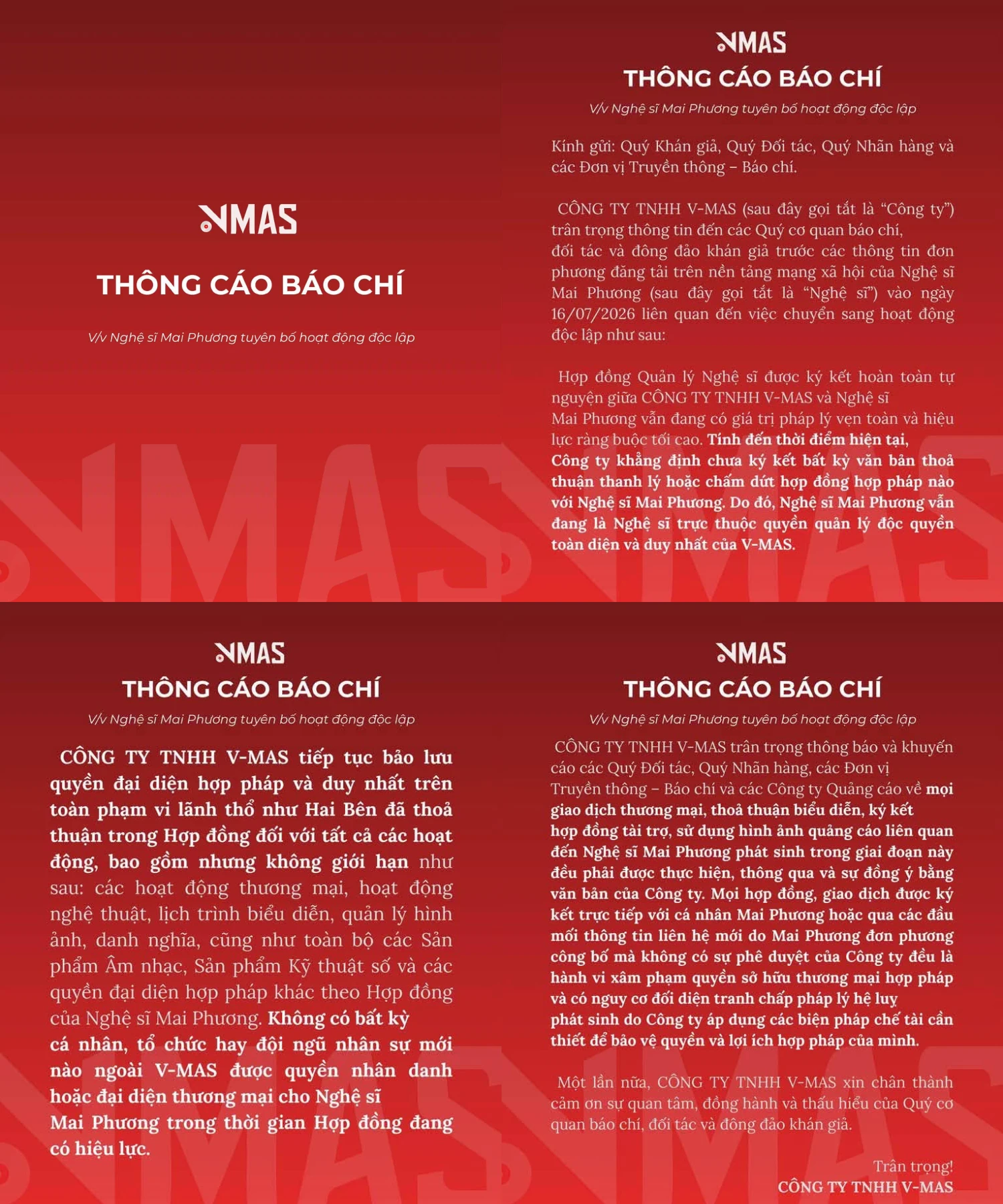 Công ty quản lý phản bác Hoa hậu Mai Phương việc đơn phương hoạt động độc lập - Hình 1