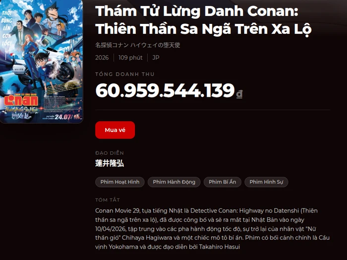 Phim Conan Movie 29 lập kỷ lục phòng vé Việt dù chưa ra mắt chính thức - Hình 1
