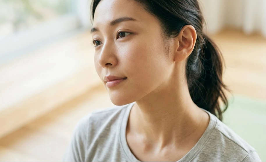 6 bài tập yoga mặt giúp làm săn chắc đường viền hàm - Hình 1