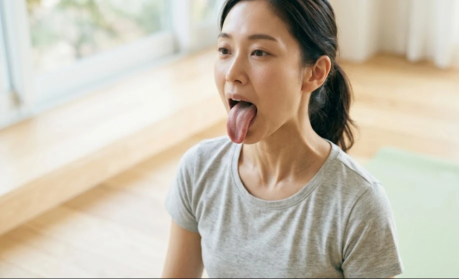 6 bài tập yoga mặt giúp làm săn chắc đường viền hàm - Hình 2
