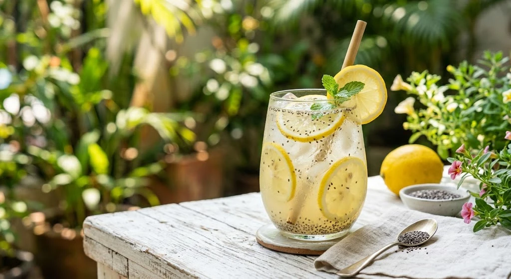 Mẹo pha nước chanh hạt chia ngon: Giảm cân, đẹp da mà không hại dạ dày - Hình 1