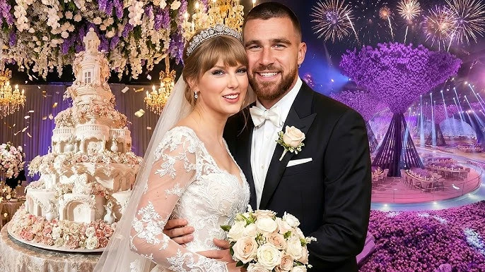 Chỉ có 4 từ để nói về siêu đám cưới của Taylor Swift và chồng cầu thủ: Tràn ngập ảnh chế - Hình 5