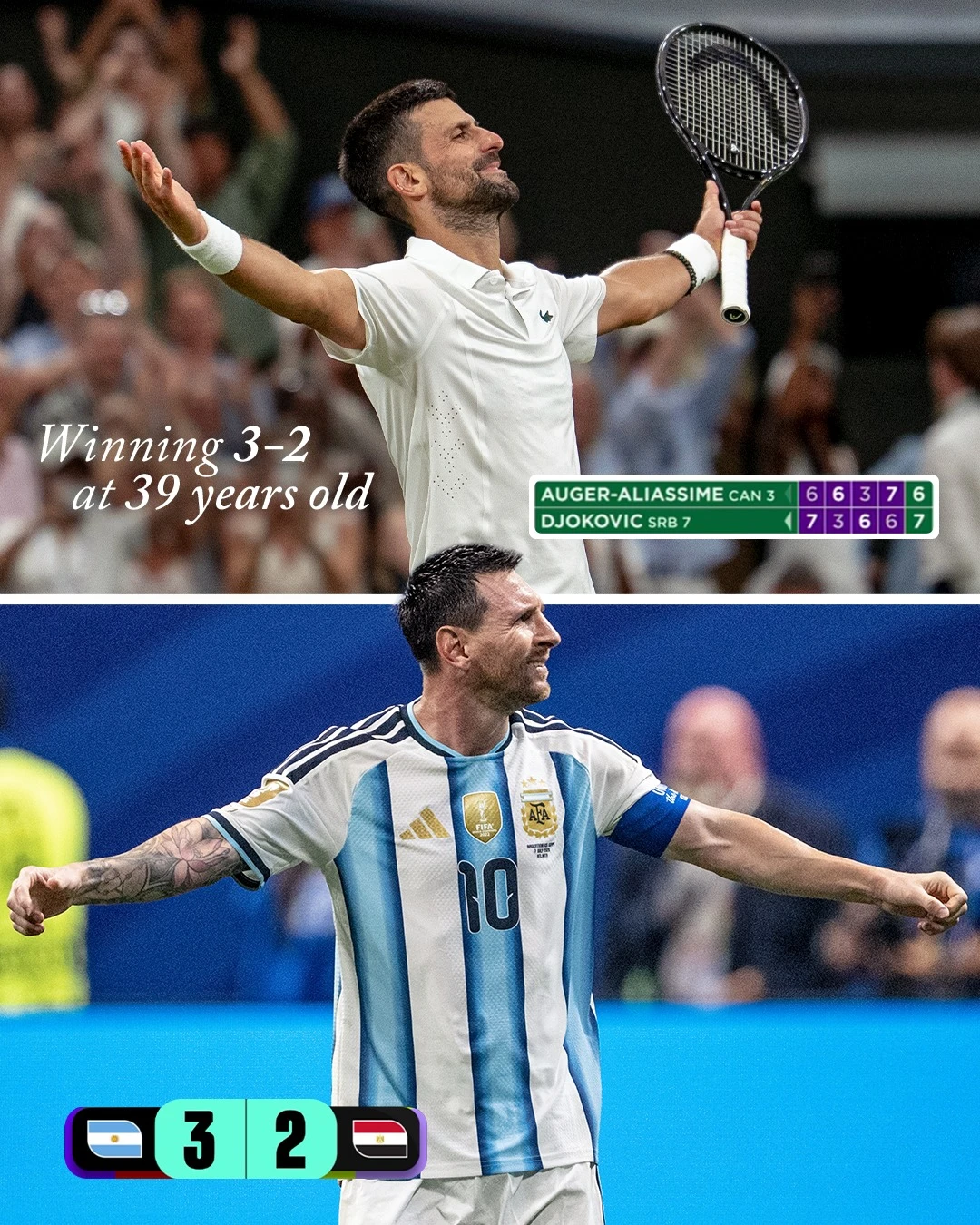 Messi và Djokovic ở tuổi 39: Khi hai ông chú khiến cả thế giới lẫn đám trẻ phải ngước nhìn - Hình 1