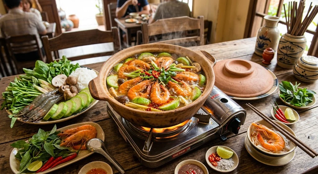 Vì sao lẩu tôm bầu là món ăn lý tưởng trong mùa hè? - Hình 1