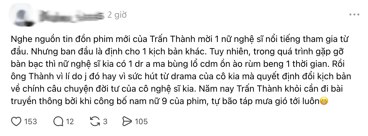 Vừa rộ tin Trấn Thành làm phim về Tóc Tiên, netizen liền soi hint Trần Ngọc Vàng đóng chính - Hình 3