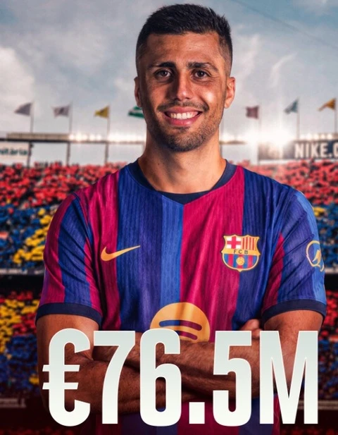 Rodri sẽ ra mắt Barca ở Cúp Joan Gamper - Hình 1