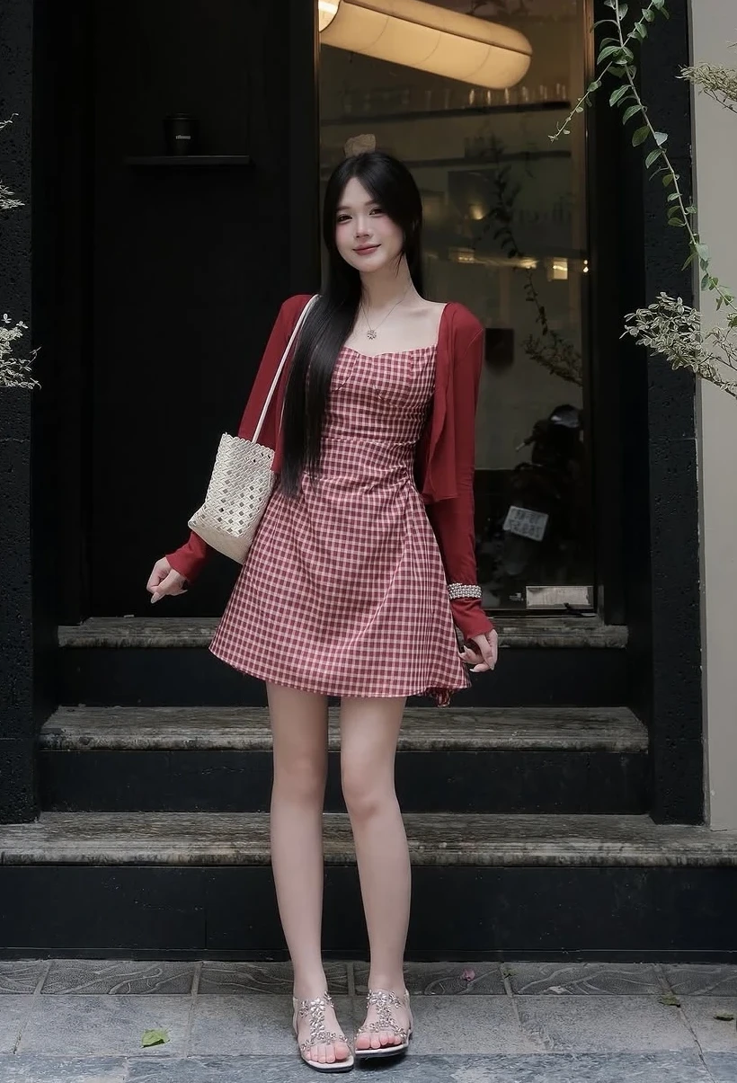Mê váy hai dây nhưng ngại hở, cứ khoác thêm áo cardigan là đẹp - Hình 4
