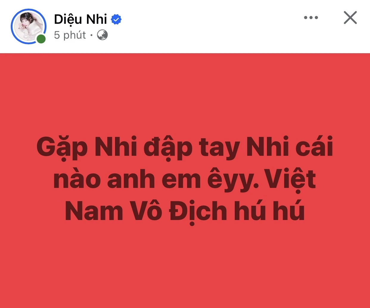 Mỹ Tâm - Sơn Tùng và cả showbiz ăn mừng ĐT Việt Nam vô địch, Hoà Minzy check-in SVĐ Mỹ Đình, Diệu Nhi - Lan Ngọc hẹn đi bão - Hình 18