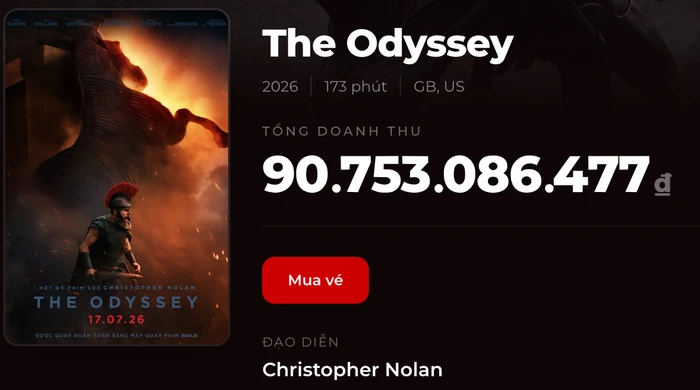 The Odyssey tiến gần mốc 100 tỷ tại Việt Nam - Hình 1