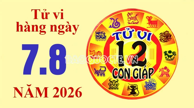 Tử vi hôm nay, xem tử vi 12 con giáp hôm nay ngày 7/8/2026: Tuổi Thân làm việc chăm chỉ - Hình 1