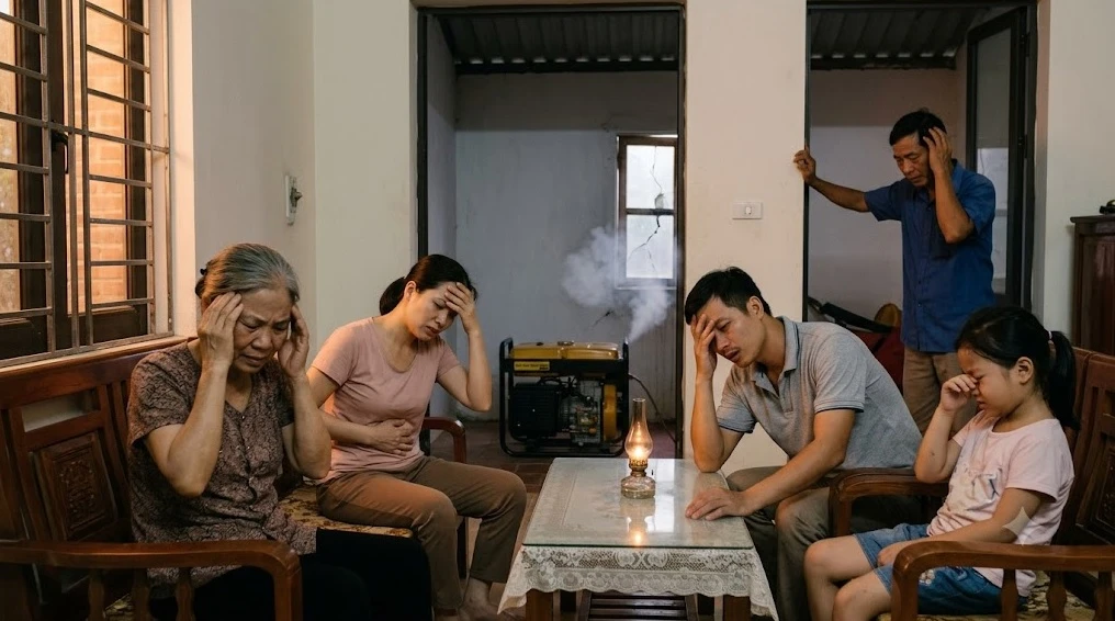 Ngộ độc CO dễ bị nhầm với ngộ độc thức ăn hoặc bị cảm cúm - Hình 2