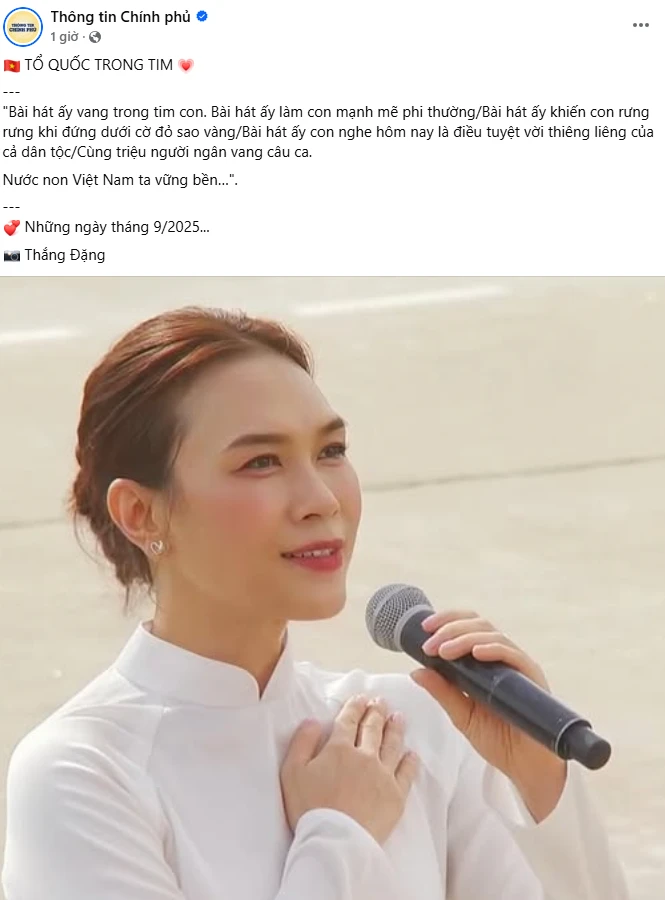 Một tà áo dài trắng cùng Tổ quốc trong tim, Mỹ Tâm có luôn khoảnh khắc để đời ngày 2/9 - Hình 2