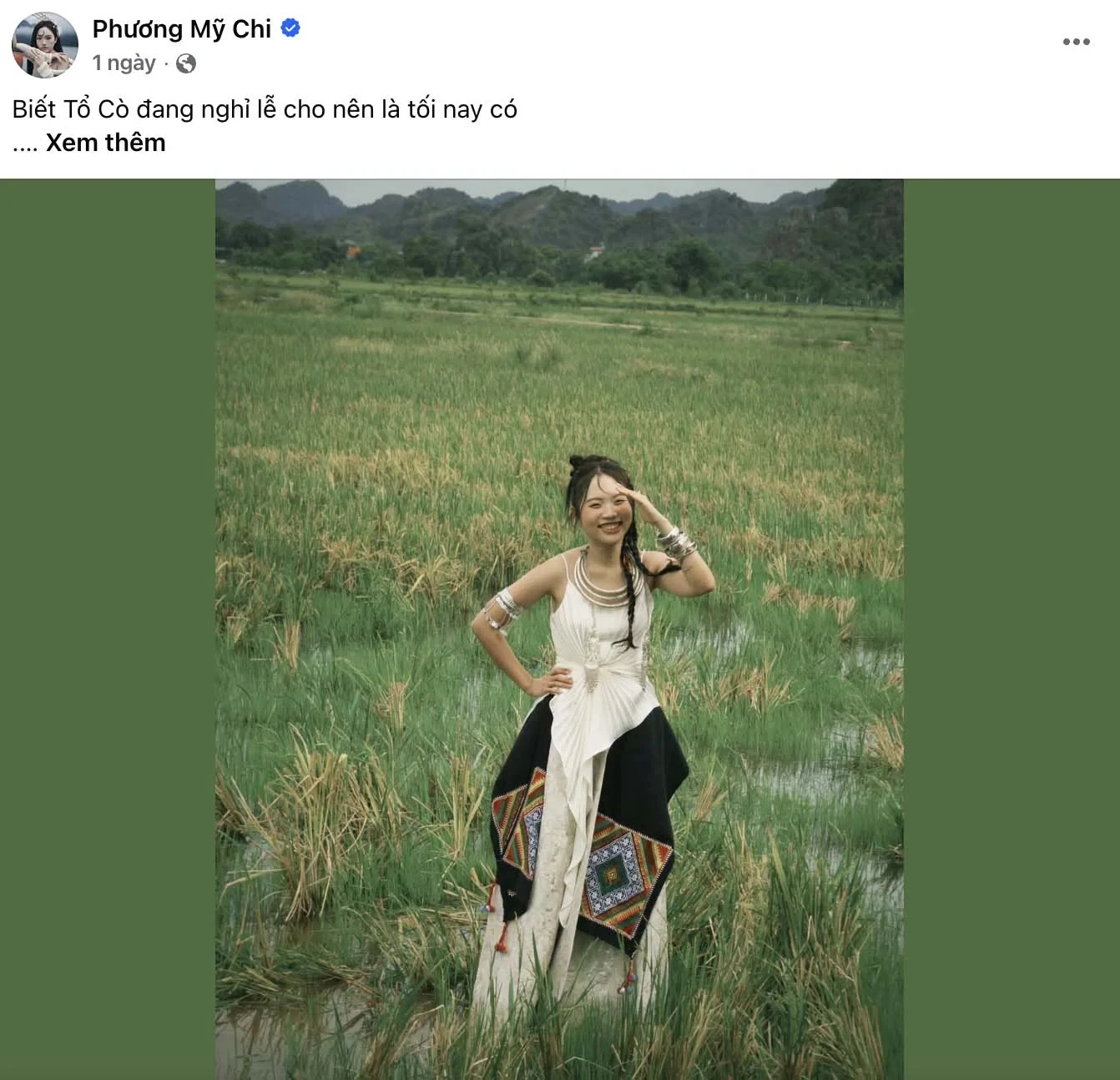 Phương Mỹ Chi lên tiếng về tranh cãi liên quan chiếc khăn Piêu: Xin tiếp nhận bằng sự cầu thị nhất - Hình 1