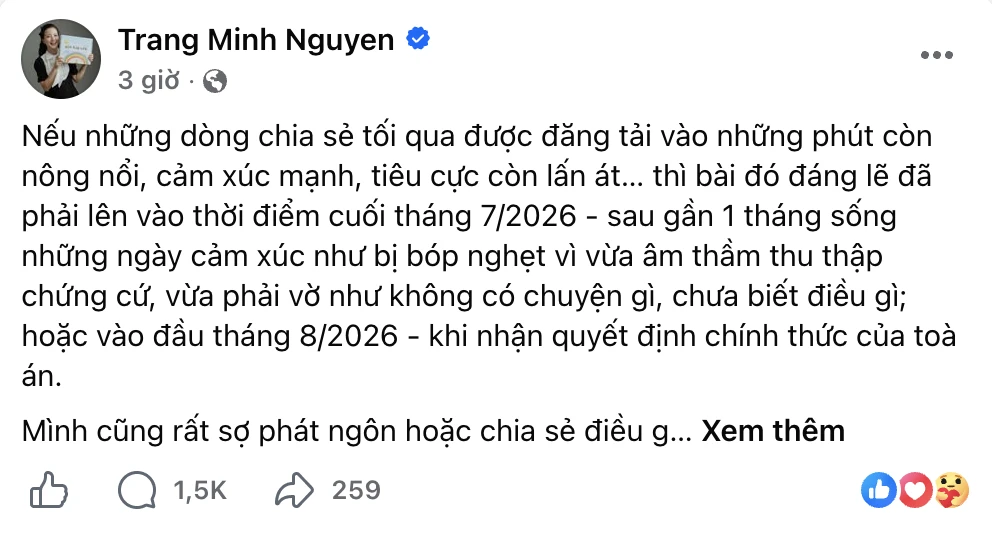 MC Minh Trang sau cú sốc tâm lý ly hôn: Nếu là 10 năm trước, có lẽ mình cũng sẽ chọn im lặng - Hình 2