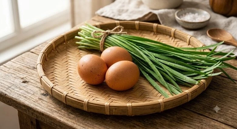 Trứng xào với lá mệnh danh là rau của thận chỉ vài phút là được ăn, vừa ngon lại bổ dưỡng, thơm hơn cho hành - Hình 1