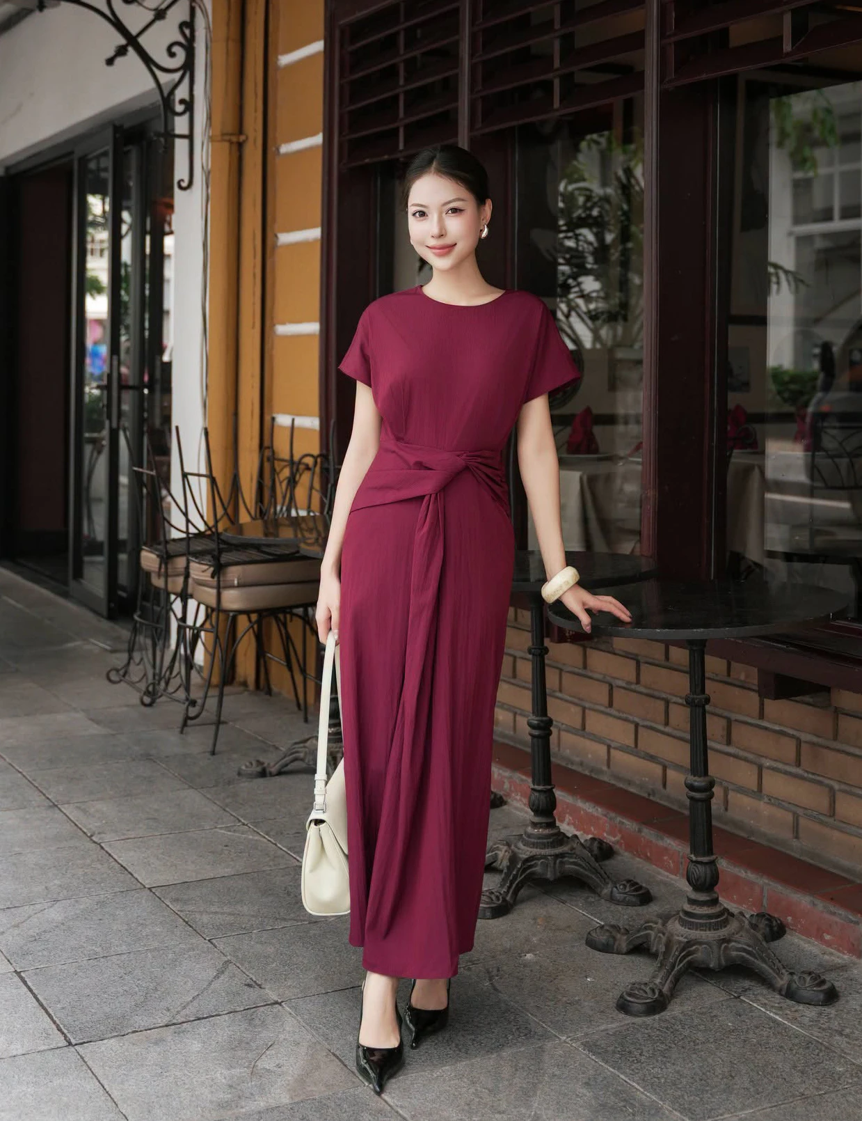 Đơn giản mà sang khi diện váy dáng dài cho mọi dịp - Hình 1
