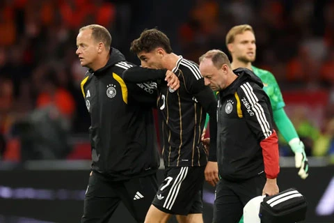 Havertz dính chấn thương sau pha va chạm với em trai đồng đội - Hình 2