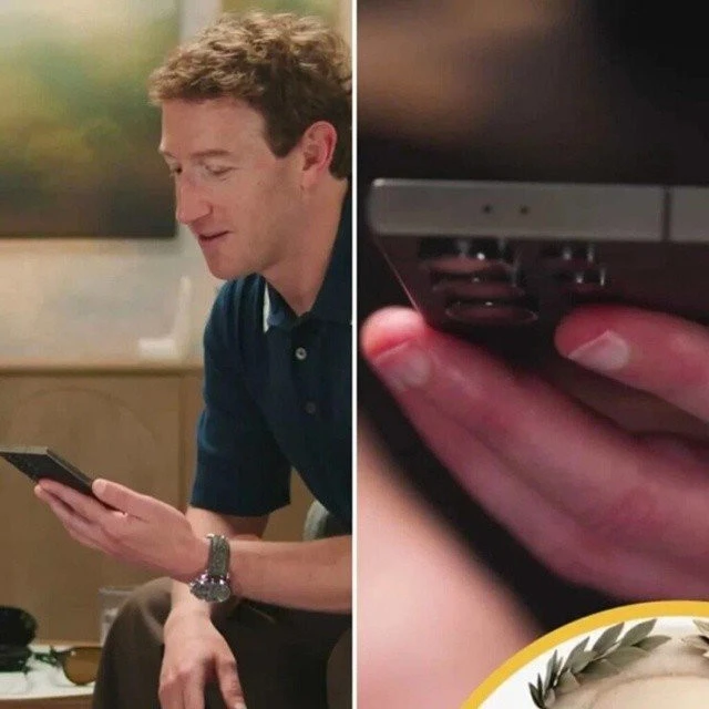 Mark Zuckerberg gây xôn xao khi mang theo chiếc Samsung Galaxy S24 Ultra cũ đi phỏng vấn - Hình 1