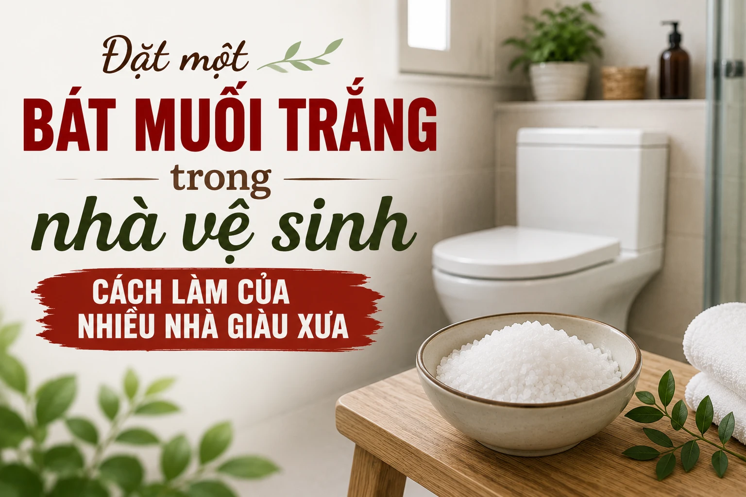 Đặt bát muối trắng trong nhà vệ sinh, cách làm của nhiều nhà giàu xưa để thu hút tài lộc - Hình 3