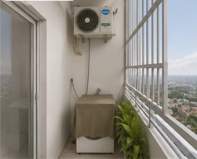 Lời khuyên cho những gia đình đang để cục nóng điều hòa ngoài ban công, lô gia - Hình 1